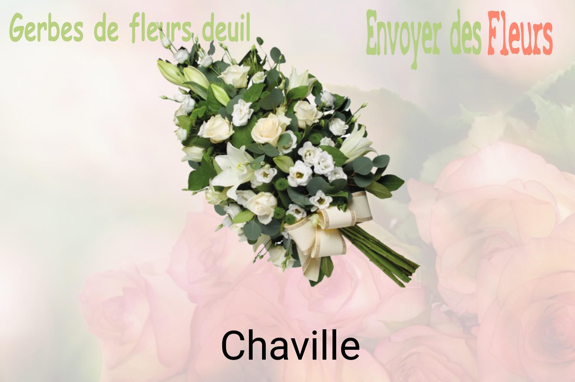 Gerbe de fleurs de deuil livrée à Chaville